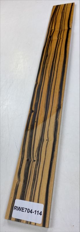 Fretboard Royal White Ebony, 760x82x8mm, Unique Piece #114